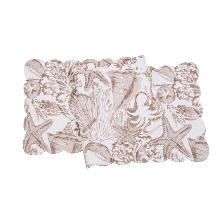 Barley Coast Shells Table Runner - 008246386377