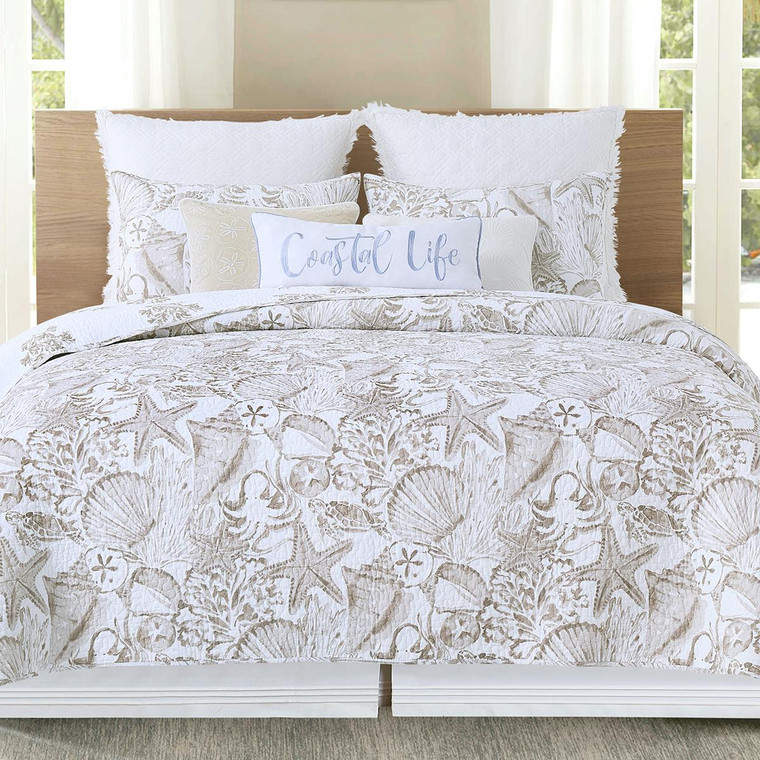 Barley Coast Shells Quilt Set - 008246718598