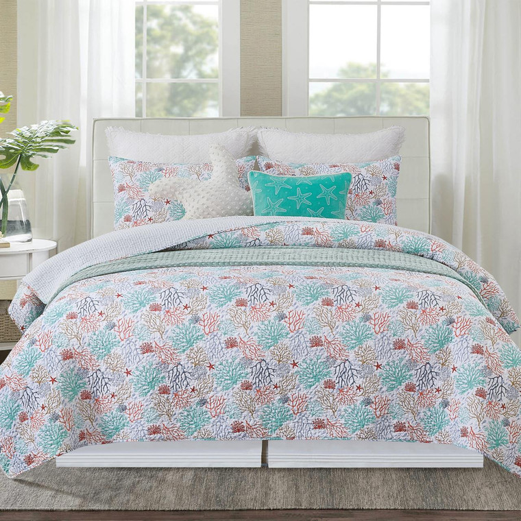 Coral Cove Quilt Set - 008246720089
