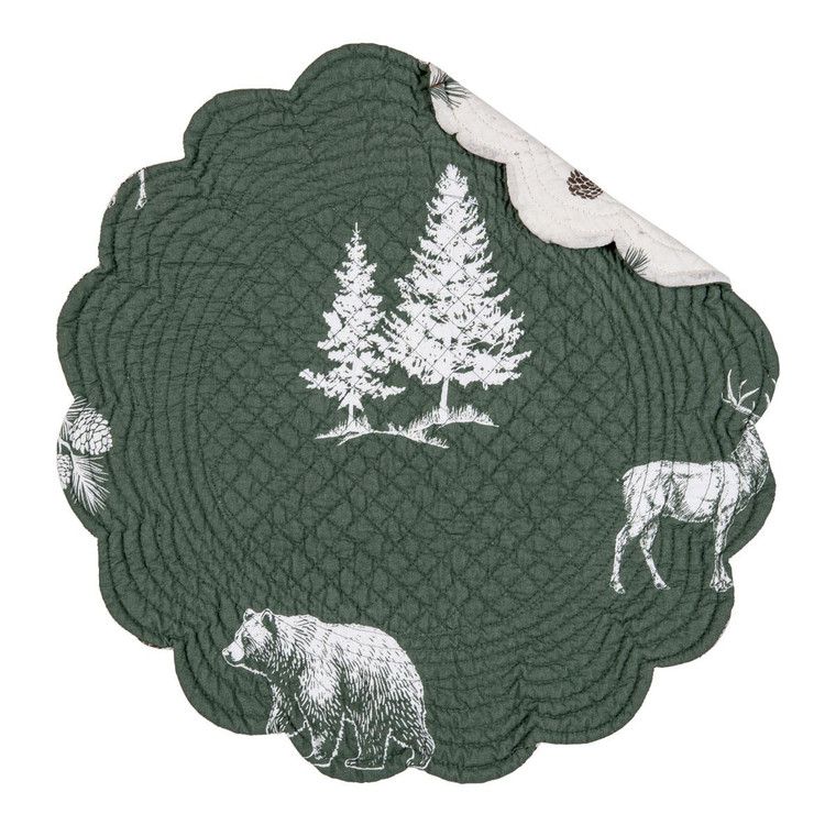 Fernwood Forest Round Placemat - 008246385806