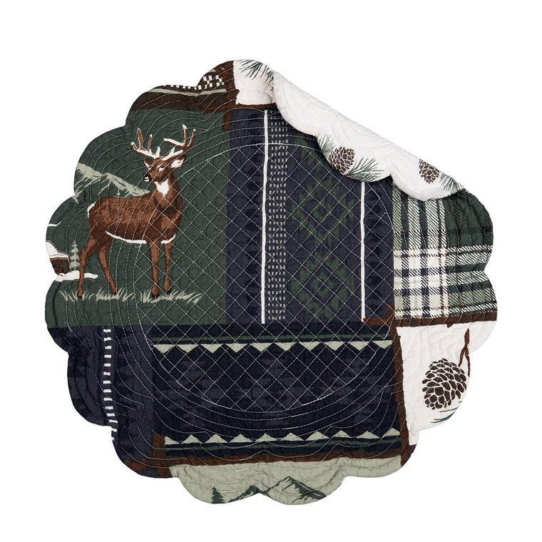 Greenstone Pines Round Placemat - 008246368205