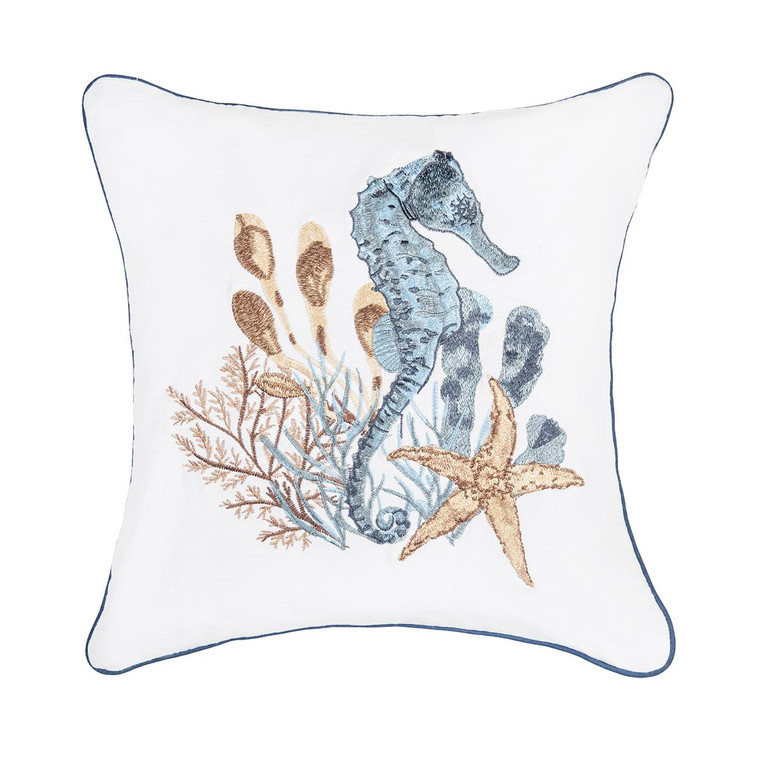 Seahorse Sands Square Pillow - 008246365037