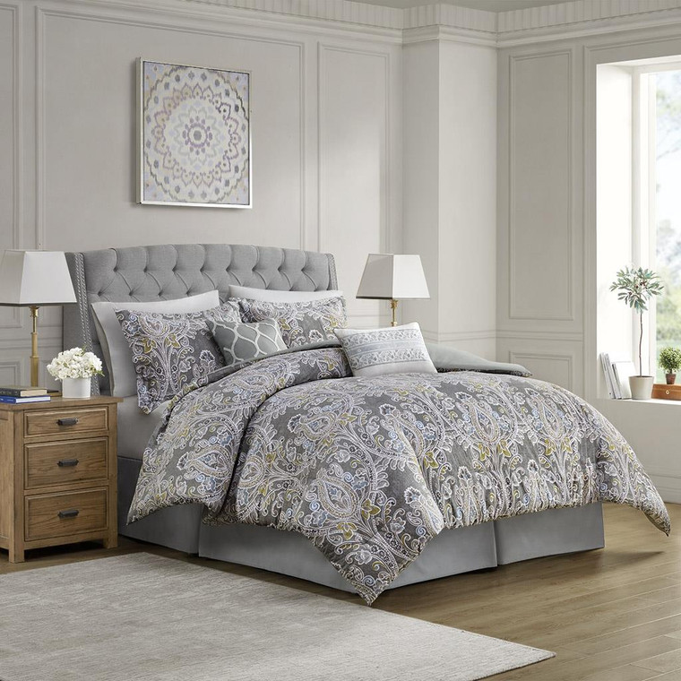 Hallie 6 Piece Cotton Comforter Set - 086569061751