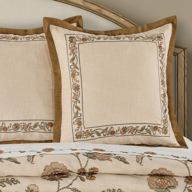 Garden Grove Apricot Euro Sham - 193842169186