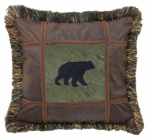 Autumn Trails Bear Pillow - 35731113644