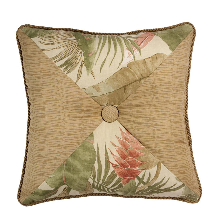 La Selva Natural Button Pillow - 13864104999
