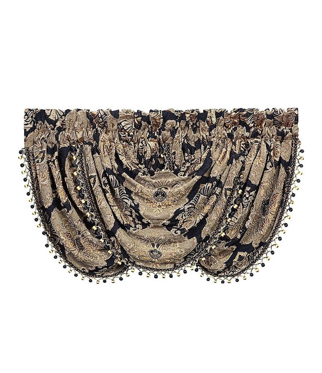 Bradshaw Black Waterfall Valance - 846339050992