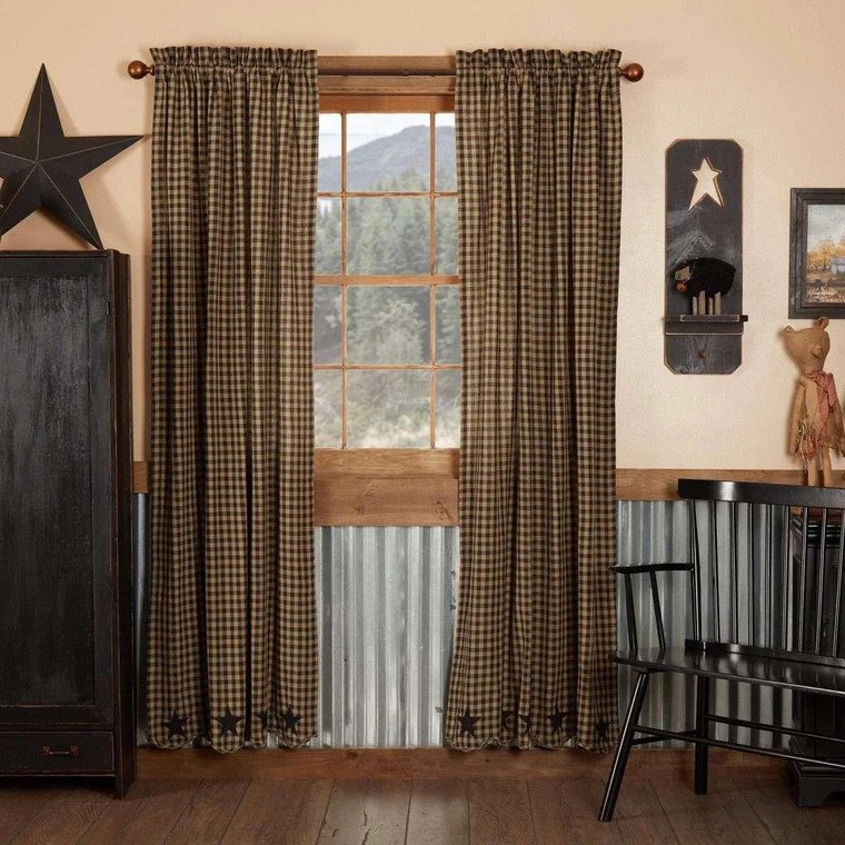 Black Star Curtains - 840528111198