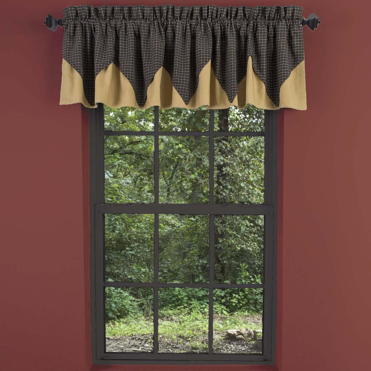 Kettle Grove Plaid Layered Valance - 841985078536