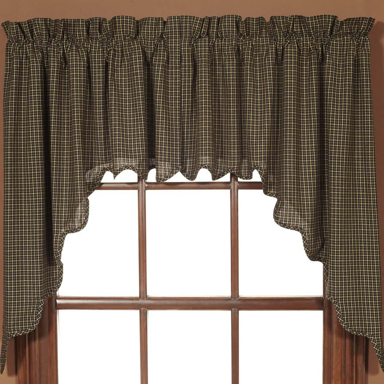 Kettle Grove Plaid Swag Set - 841985061002