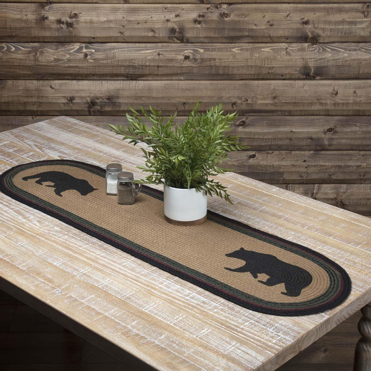 Wyatt Bear Jute Oval Runner - 840528160851