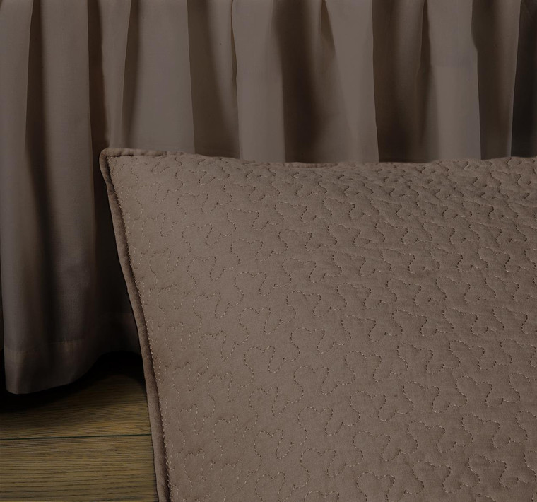 Taupe Euro Sham - 754069562923