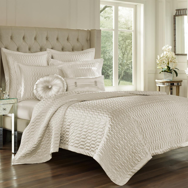 Satinique Natural Coverlet - 846339074806