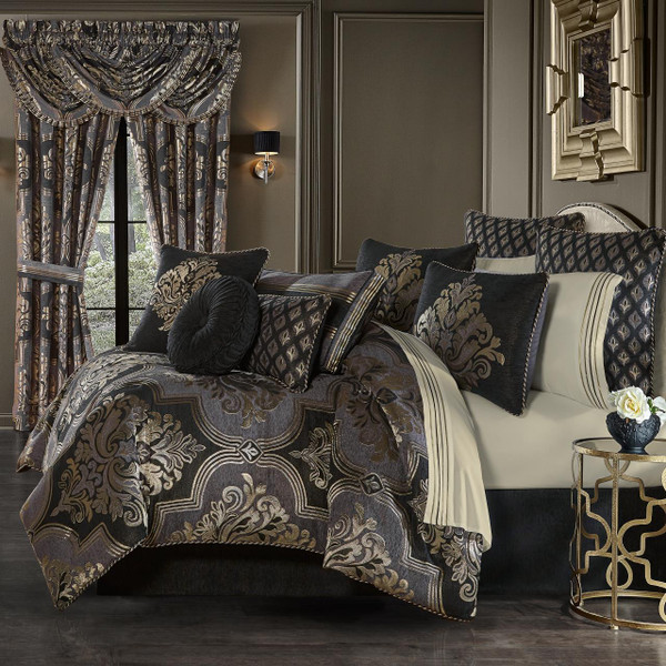 ラルフローレン　コンフォーター＆ピローシャム　セット　クイーン Savoy Pewter Bedding Collection by J Queen New York | Paul's Home