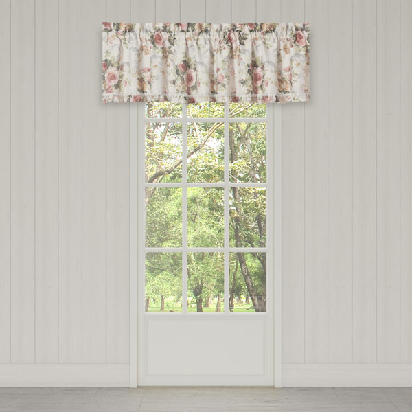 Chablis Rose Gold Straight Valance by Royal Court | Paul's Home