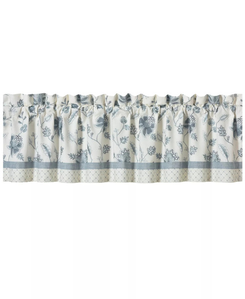 Blue Garden Straight Valance