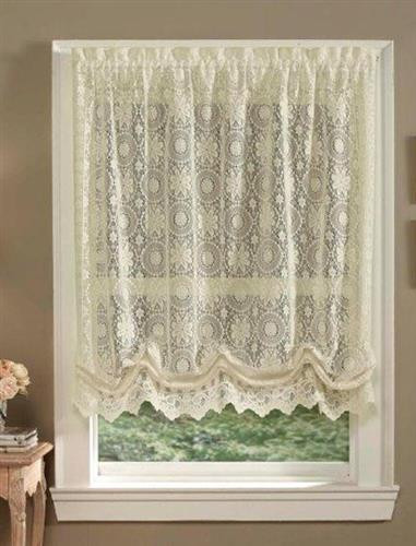 The Hopewell Lace Tier Curtain Pair by Today's Curtain - Paul's