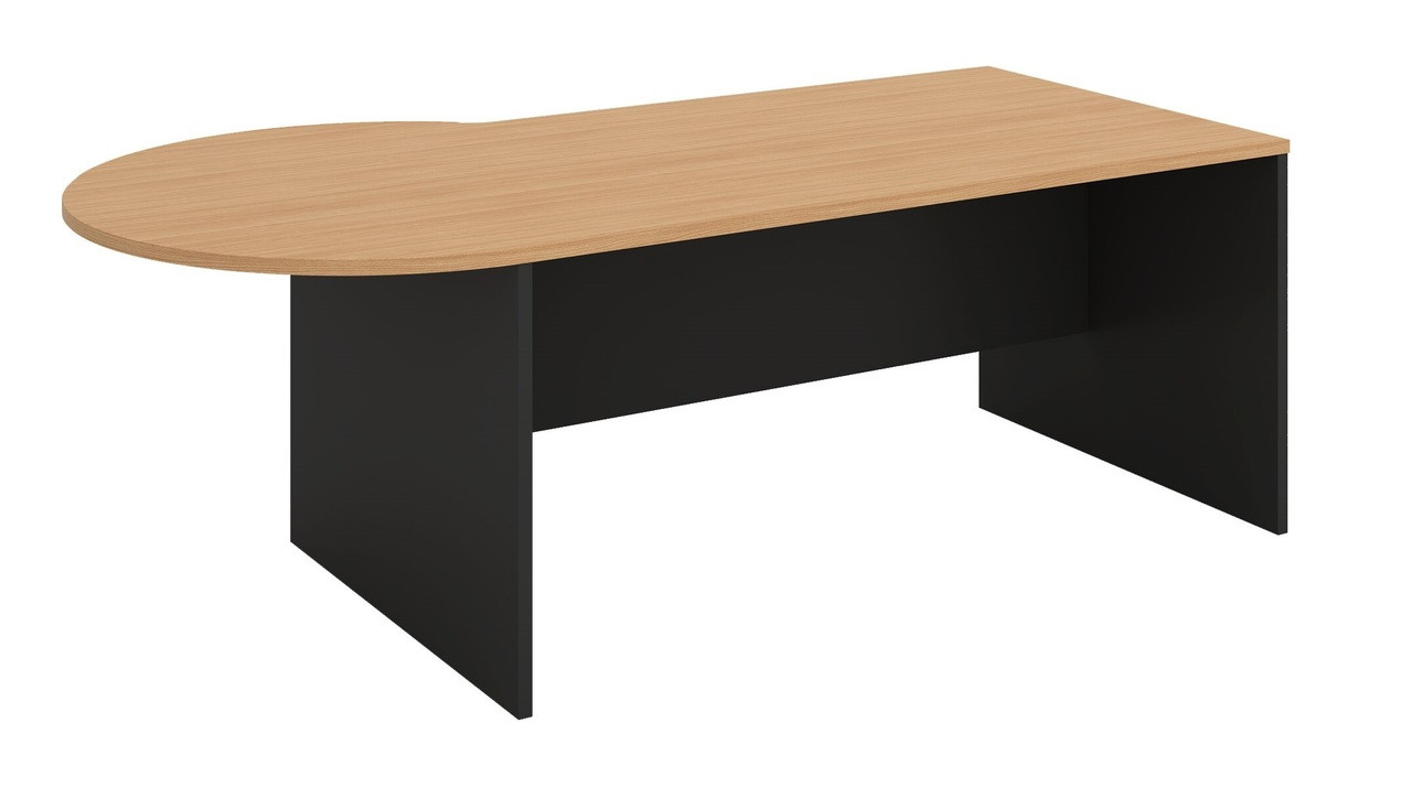 p shaped desk