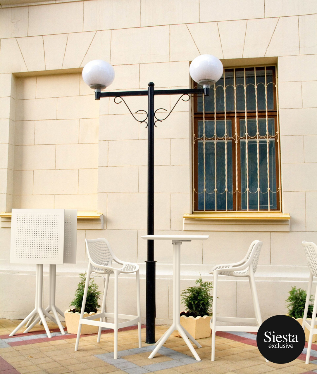 3 Piece Sky Bar Table Set with Air 75 Barstools Urban Hyve