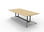 Cyclone Meeting Table - Dual Post - Single Stage