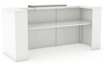 Nimble Reception Counter Unit Facade - White Silver