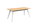 Team Rectangular Meeting Table - Solid Beech