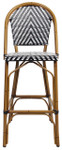 Amalfi Counter Height Bar Chair - Black