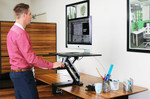 Arise Compulator Sit Stand Desk Riser with Clamp