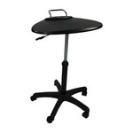 Upango Manual Adjustable Laptop Table on Wheels