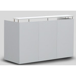 OM Reception Counter Desk - Full Modesty Panel - Optional Return