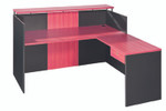 OM Reception Counter Desk - Full Modesty Panel - Optional Return