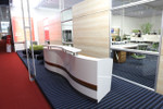 Martinique Reception Counter Units - Wave Shaped