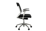 Vogue Modern Ergonomic Office Chair - White Aluminium Frame - High / Mid Back Options