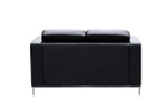 Milano Modern Black Leather Lounge - One / Two / Three Seater