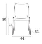 Vita Outdoor Chair - Stackable 6 Colours