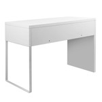 Artiss White Metal Office Desk with 2 Drawers
