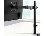 Artiss Single Fully Adjustable LED Monitor Arm - Black
