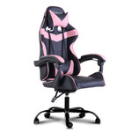 Henry Office Chair Gaming Chair Computer Chairs Recliner PU Leather Seat Armrest Black Pink