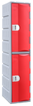 Steelco Heavy Duty 2 Door Plastic Locker 1800