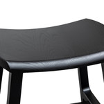 Sarah Wooden Low Stool - Black