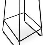 Milla Bar Stool - Black Seat With Black Frame