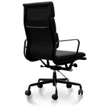 Forbes Soft Pad Executive Office Chair - Eames Replica - Full Black