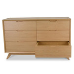 Madeline 6 Drawer Wide Chest - Natural