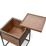 Orva Scandinavian Side Table - Walnut