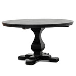 Eulo Reclaimed Round Dining Table - Rustic Black