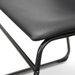 Lancelin Gympie Industrial Dining Chair - Black PU (Set of 2)