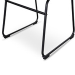 Lancelin Gympie Industrial Dining Chair - Black PU (Set of 2)
