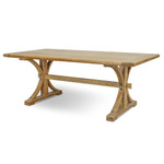 Carrathool Elm Wood Dining Table - Natural