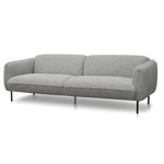 Sherbrooke 3 Seater Sofa - Light spec grey fabric