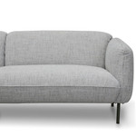 Sherbrooke 3 Seater Sofa - Light spec grey fabric